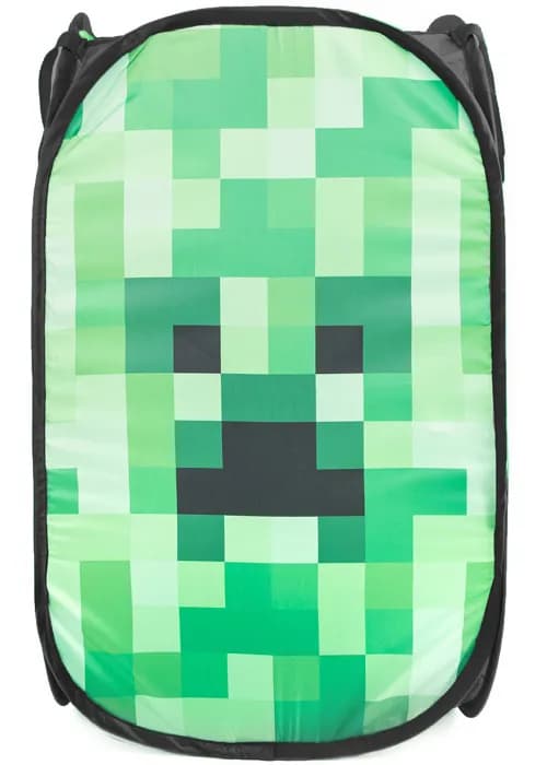 Minecraft Creeper Udtrækskurv - 36x36x58 cm (H) - 100% Polyester