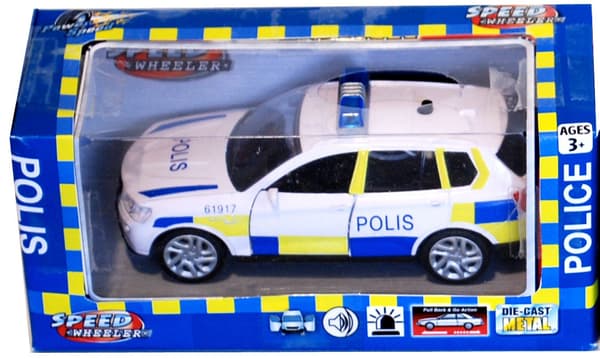 Polisbil leksak 11cm 38