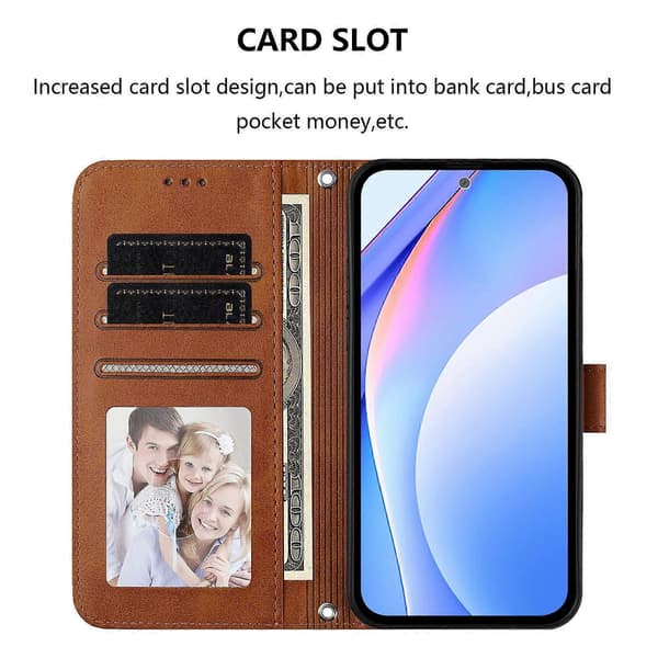 Panda RFID PU Telefoncover Kompatibelt med Doogee Note 59 / Note 59 Pro-lingling} Brown
