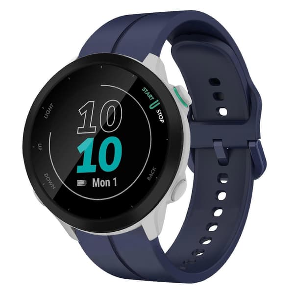 Silikonklokkereim for Garmin Forerunner 55-lingling} Navy Blue