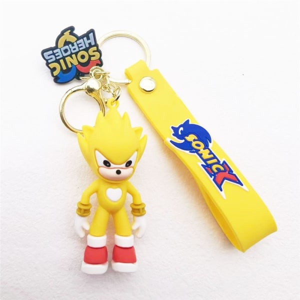 Uusi 2025 Sonic the Hedgehog Avaimenperä Hahmo Riipus Nauha Keltainen