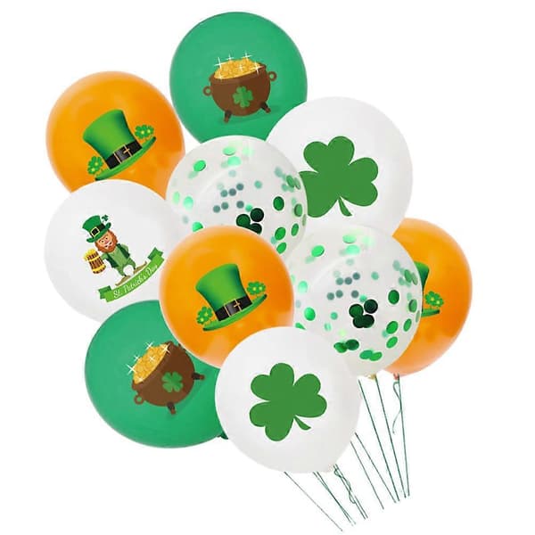 1 Ilmapallosetti . Patrick's Day -somisteet Festivaali-ilmapallot-lingling} Multi 12×6cm