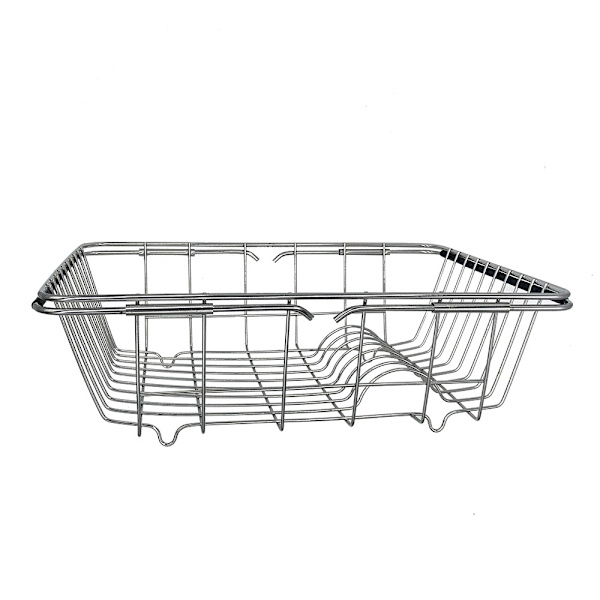 Vaskestativ - Justerbar Mesh-kurv i Rustfrit Stål