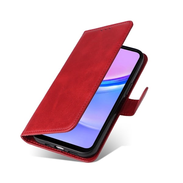 Hot 2025 Samsung A16 PU Læder Wallet Case - Flere Farver Red Röd