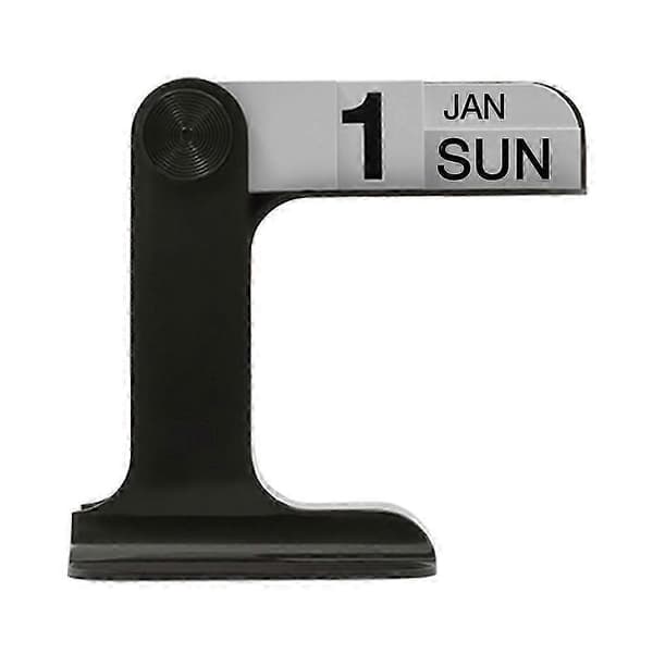 Skrivebordskalender med vippefunksjon, moderne minimalistisk stuedekor, daglig kalender - lingling} Multicolor Black