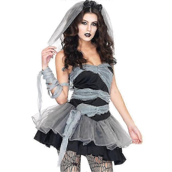 Halloween Vampyr Cosplay Kostumer Til Kvinder Zombie Djævel Fest Performance-lingling} XL