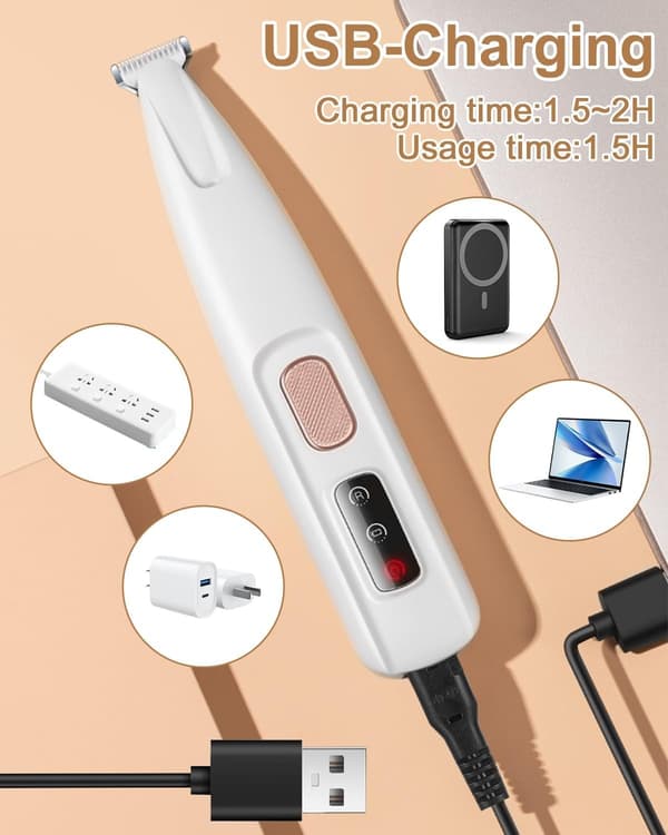 Pet Paw Trimmer - Quiet and Efficient, with LED Light