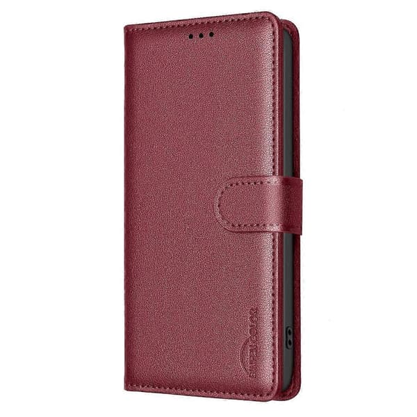 Litsi-kuvioitu RFID PU Cas-lingling} Red iPhone 17 Pro