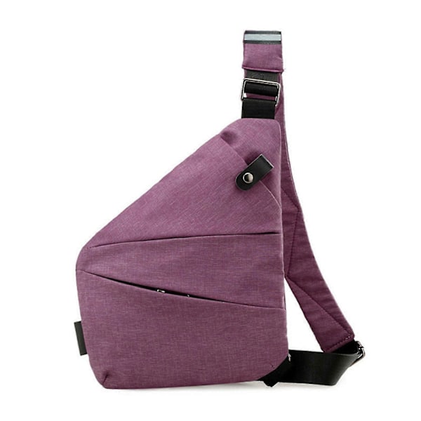 Påskerbjudanden! Högkvalitativ 2024 Ny Wander Stöldskydds Reseväska Sling Bag Purple