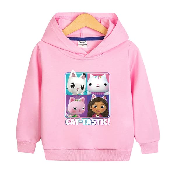 Gabbys Dockhus Rosa Hoodie Kofta - Perfekt Rosa Gåva Pink 110cm