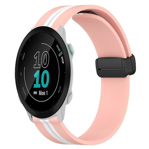 Silikone Urrem Til Garmin Forerunner 55-lingling} Pink White