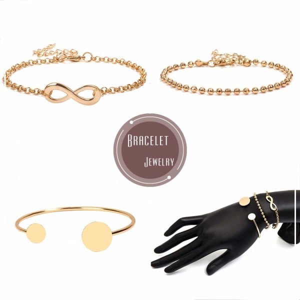 Fdesigner Mode Armband Guld Vänskap Handsmycken Guld Mynt Manschett armring Infinity Hand Chain Wrap Armband för kvinnor