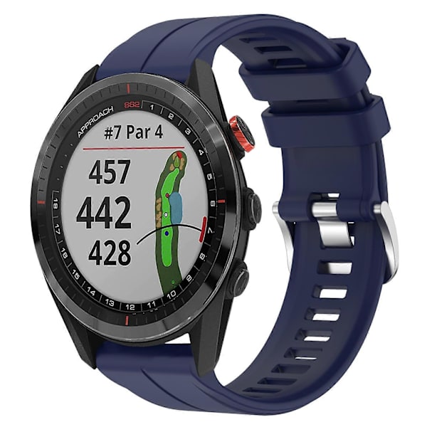 Silikone Urrem Til Garmin Approach S62-lingling} Dark Blue