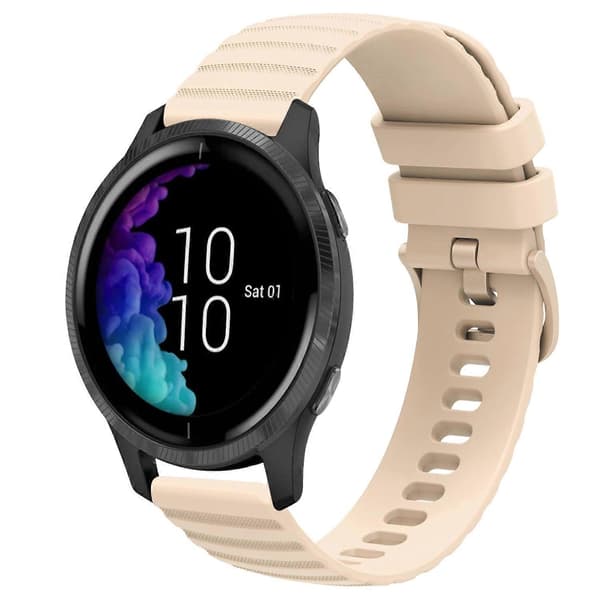 Silikoninen kellon ranneke Garmin Venu-linglingille} Beige