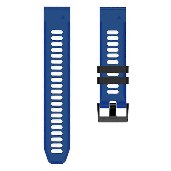 Silikoninen kellon ranneke Garmin Approach S62 -kelloon} Midnight Blue White