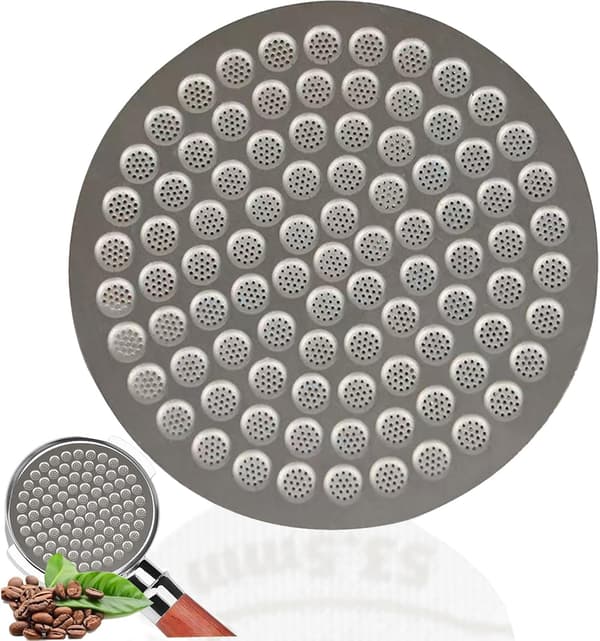 53,3 mm Espressofilter - Fødevaregodkendt 316 Rustfrit Stål Espressofilter - 0,8 mm Tyk - Genanvendeligt Espressofilter