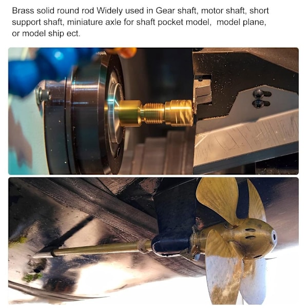 Påskrabatt! Högkvalitativ 1st Mässingsstång Solid Rundstång 10MM 10MM 10mm 10mm