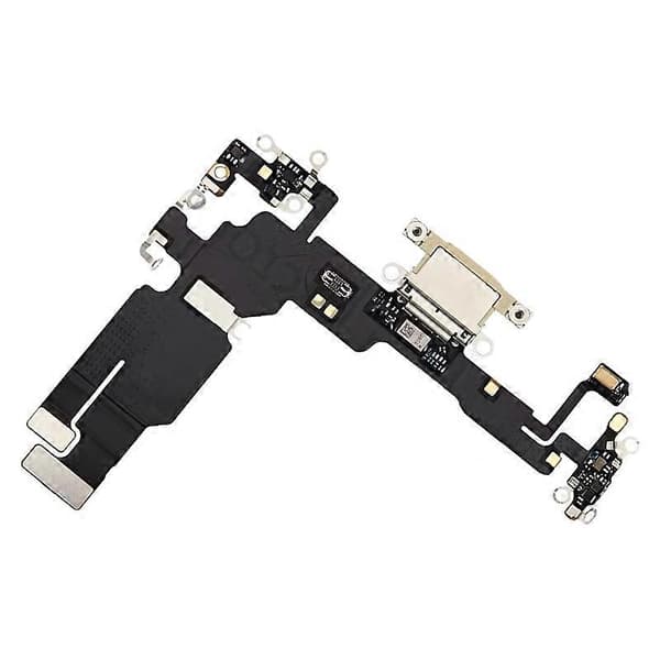 Kompatibel med iPhone 15 Plus KOMPATIBEL Ladeport Flex Kabel-lingling} Yellow