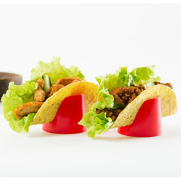 Røde burrito holdere (4-pak) Röd red
