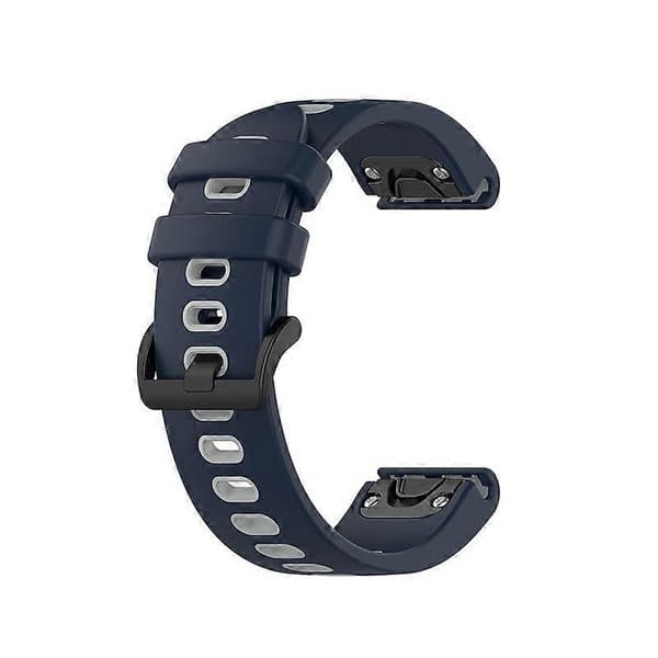 Silikoninen kellon ranneke Garmin Instinct-linglingille Dark Blue Grey