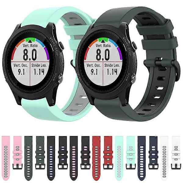 Silikone Urrem Til Garmin Forerunner 935-lingling} White Black