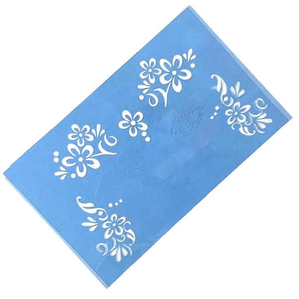 2-5-pack Återanvändbara Ansiktsmålningsschabloner Kroppsmålningsmallar 3-lingling} 4 Pcs