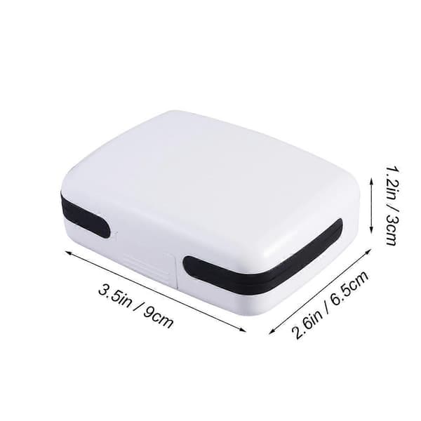 Fodral för hörapparat utomhus rektangulär 9 x 7 x 2,8 cm 1 st - lingling} White