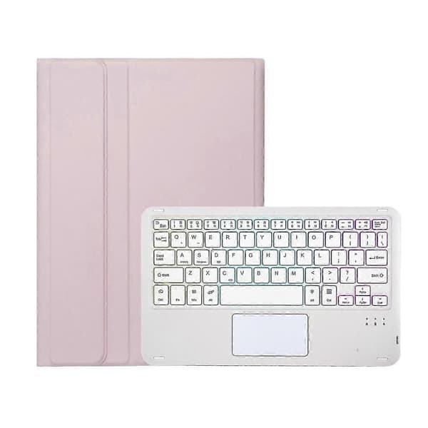 Bestseller Keyboard Læder Tablet Case AH27-AS Pink White