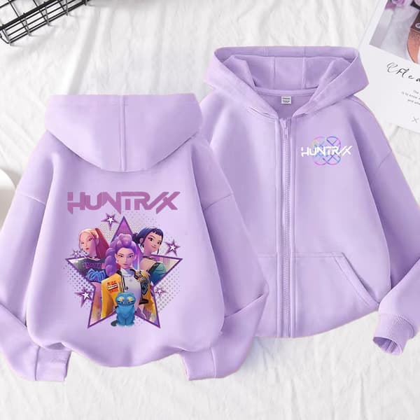 K-pop Devil Hunter Børne Zip-Up Jakke - Sød animejakke, velegnet til både drenge og piger, moderne til forår og efterår. LMNT 93-LMNT122 100