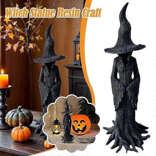 Cracker Barrel Träd Häxstaty Halloween Dekor Gåva Ny - 30 cm-lingling} 30cm