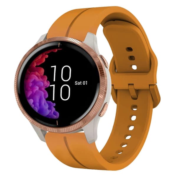 Silikone Urrem Til Garmin Venu-lingling} Amber Yellow