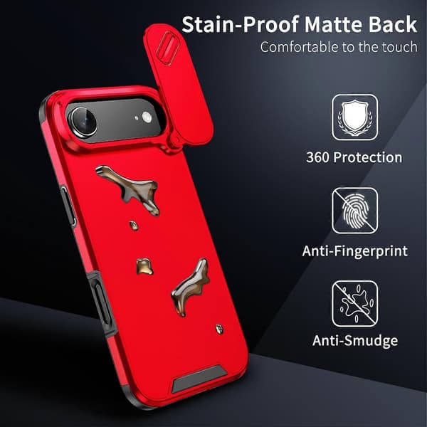 TPU + PC Telefoncover Kompatibelt med iPhone 17 Pro-lingling} Red iPhone 17 Air