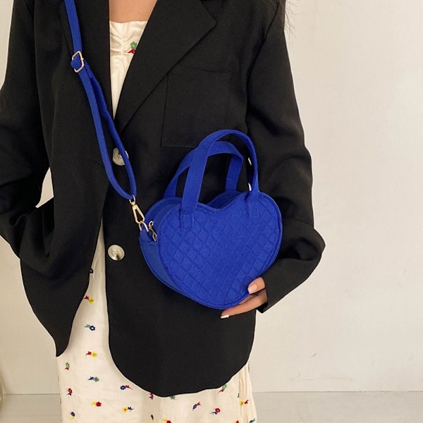 Dam Crossbody Väskor Enkel Axelväska Casual Kärlek Handväska Rose Red