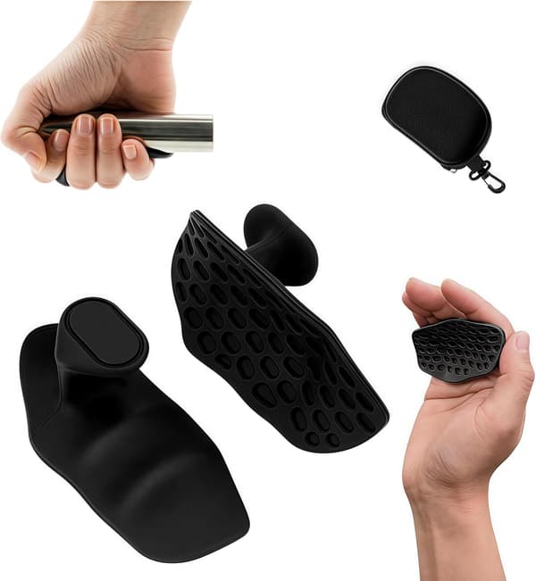 Gummi Gym Grepp Fingerlösa Träningsgrepp - Ergonomiska för Tyngdlyftning, Pull-ups, Gym