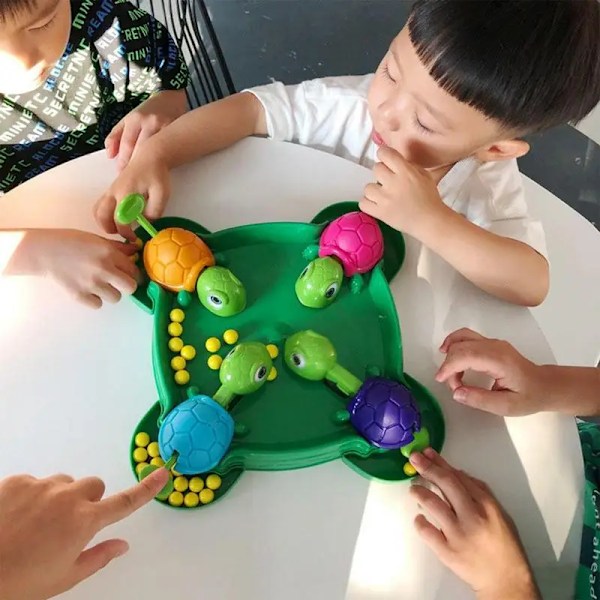 Hot 2025 Hungry Turtle brætspil Turtle Catch Bean Ball bordspil Børn Pædagogisk legetøj