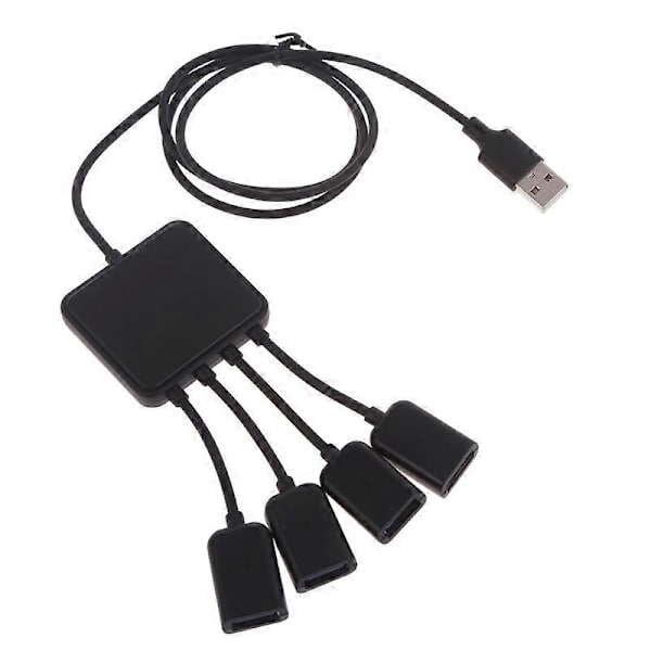 USB-hub, 4-port USB 2.0-adapter, USB-utvider, 4-port USB-utvider, USB-adapter db