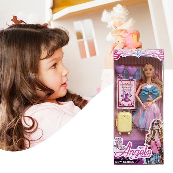 Utsøkte Barbie-dukkesett, stilige skrivebordsdekorasjoner, perfekte gaver til gutter og jenter.