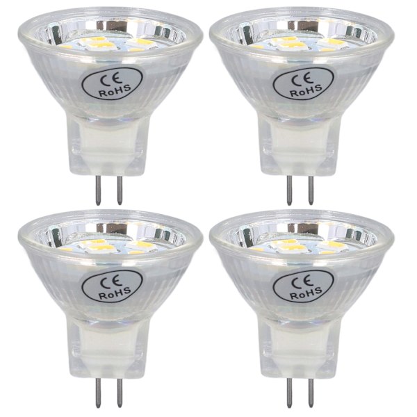 Hot 2025 4 stk. MR11 LED Pære 3W 300lm Lampe med 9 Perler Dobbelt Ben Base fo