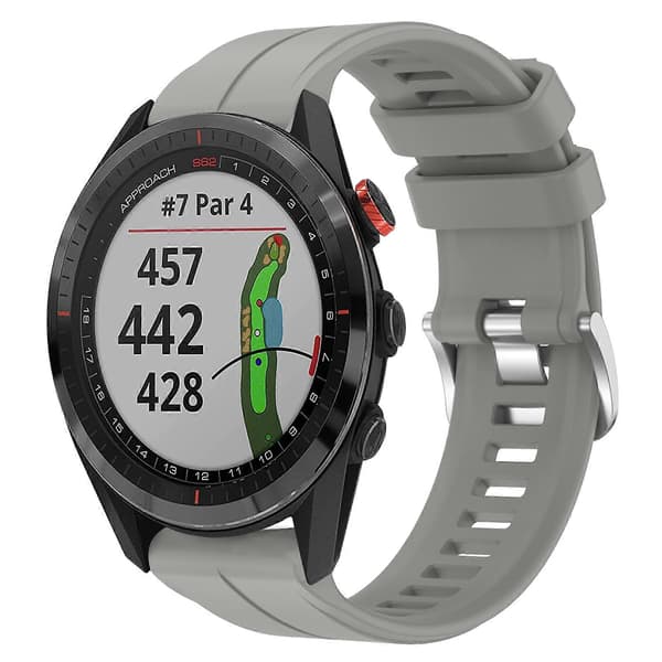 Silikon Armband För Garmin Approach S62-lingling} Grey