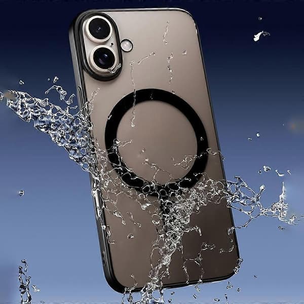 For iPhone 16 Deksel Kompatibelt med MagSafe Matt PC Bakdeksel - Svart-lingling} Multicolor Titanium