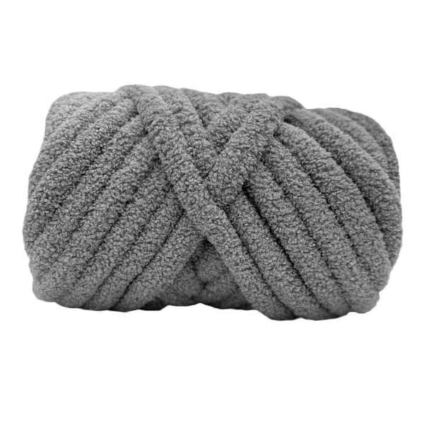 Grovt ullgarn armstickningsgarn lätt DIY handstickning tjockt garn vikt-lingling} Gray