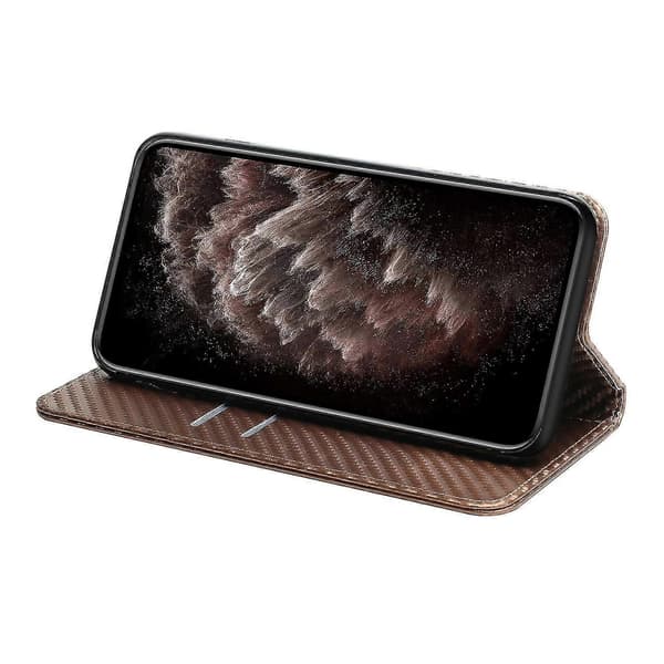 Läderfodral Kompatibelt med Samsung Galaxy S23+ 5G-lingling} Brown