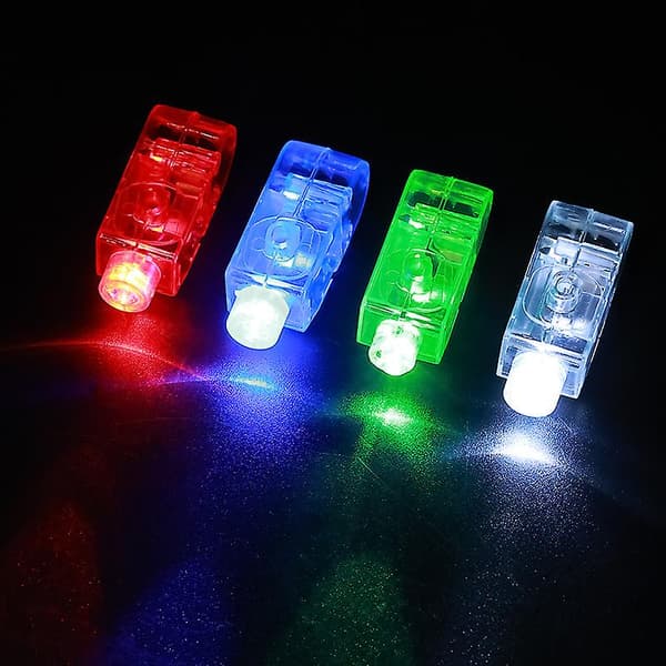 50 LED-fingerlys, LED-fingerlys, LED-lysende leker, fingerlys, leker, festutstyr