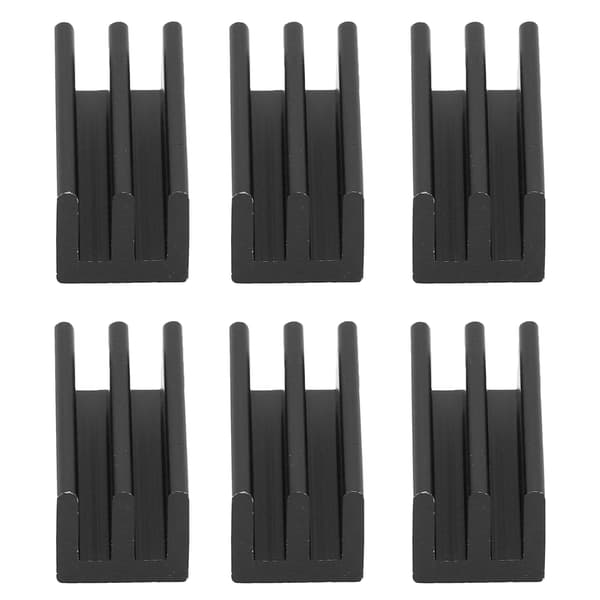 20-Stykke Aluminium Køleplade CPU Køler Industriel Komponent Q8.5x8x16 Sort