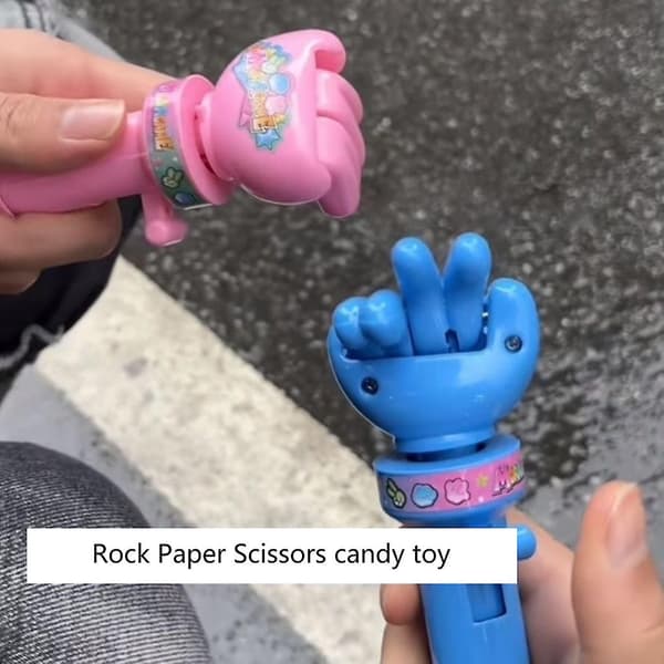 Sten-Sax-Påse-spel, Fingerpusselspel, Handhållet Sten-Sax-Påse-leksak