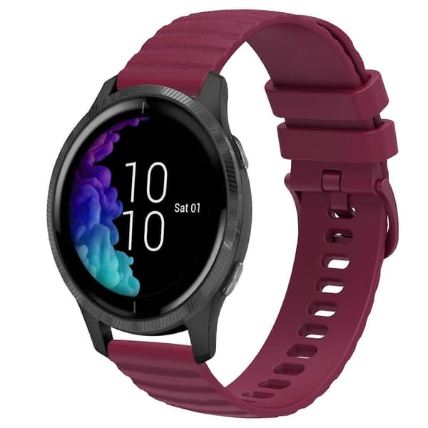 Silikoninen kellon ranneke Garmin Venu-linglingille} Wine Red