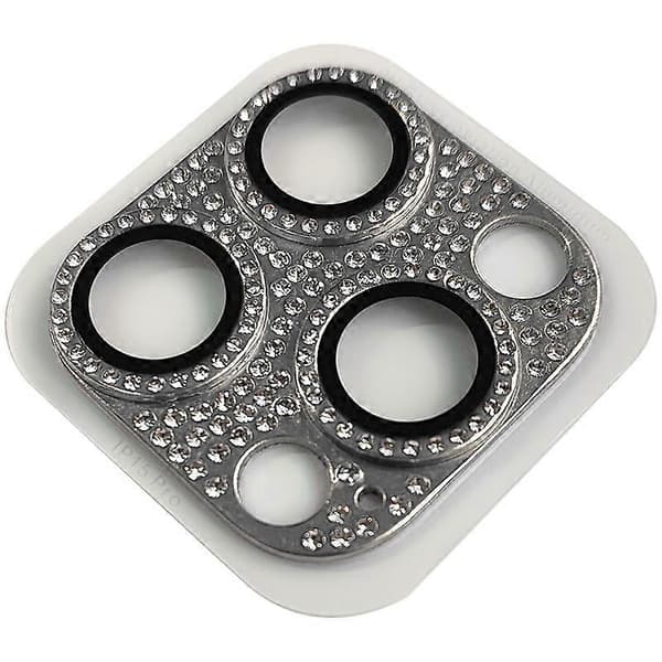 Kompatibel med iPhone 15 Pro Kameralinsskydd - lingling} Multicolor Silver