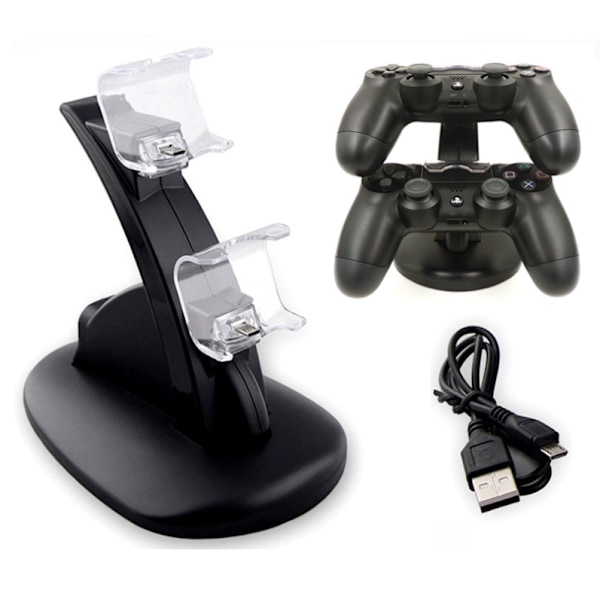 PS4 Laddningsstation Laddare Kontroll/Handkontroll Playstation