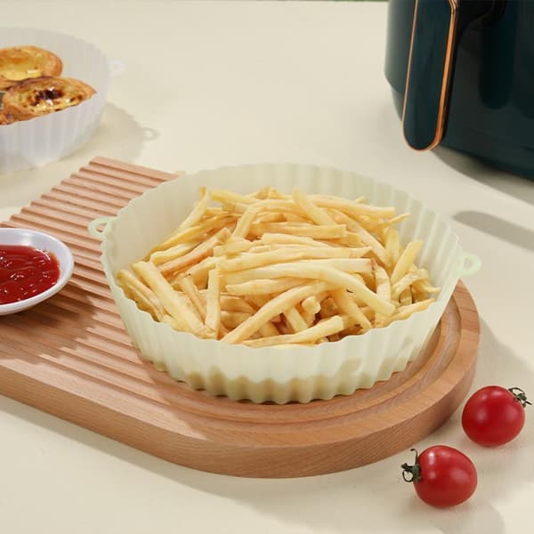 Silikon airfryer-form, bakebrett for ovn - silikon - airfryer Vit white