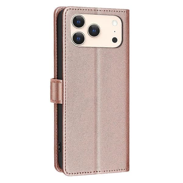 Litsi-kuvioitu RFID PU Cas-lingling} Gold iPhone 17 Pro